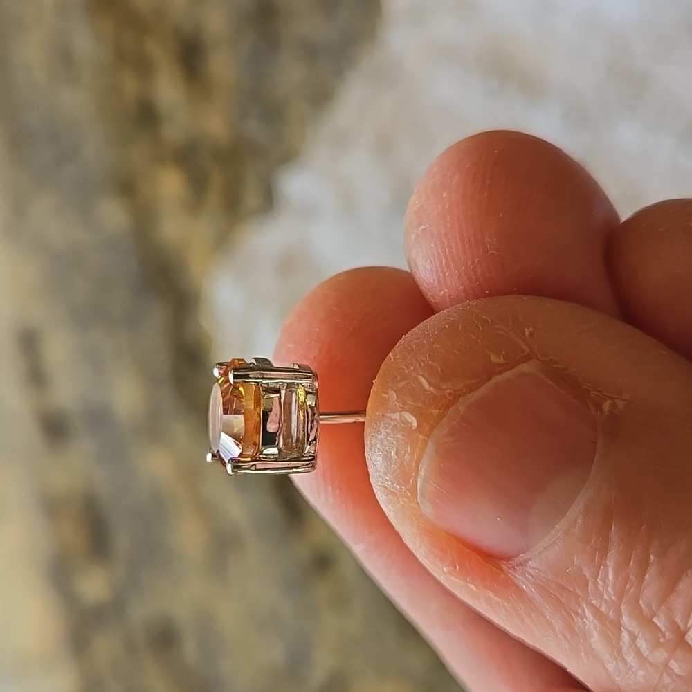 Rainbow Topaz Sterling Silver Studs - Picture 6 of 8